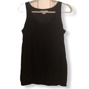 Kensie sleeveless blouse black size large